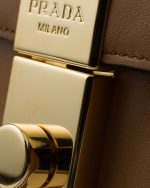 Prada Soft Sound Small Leather Shoulder Bag With Charms - Image 4